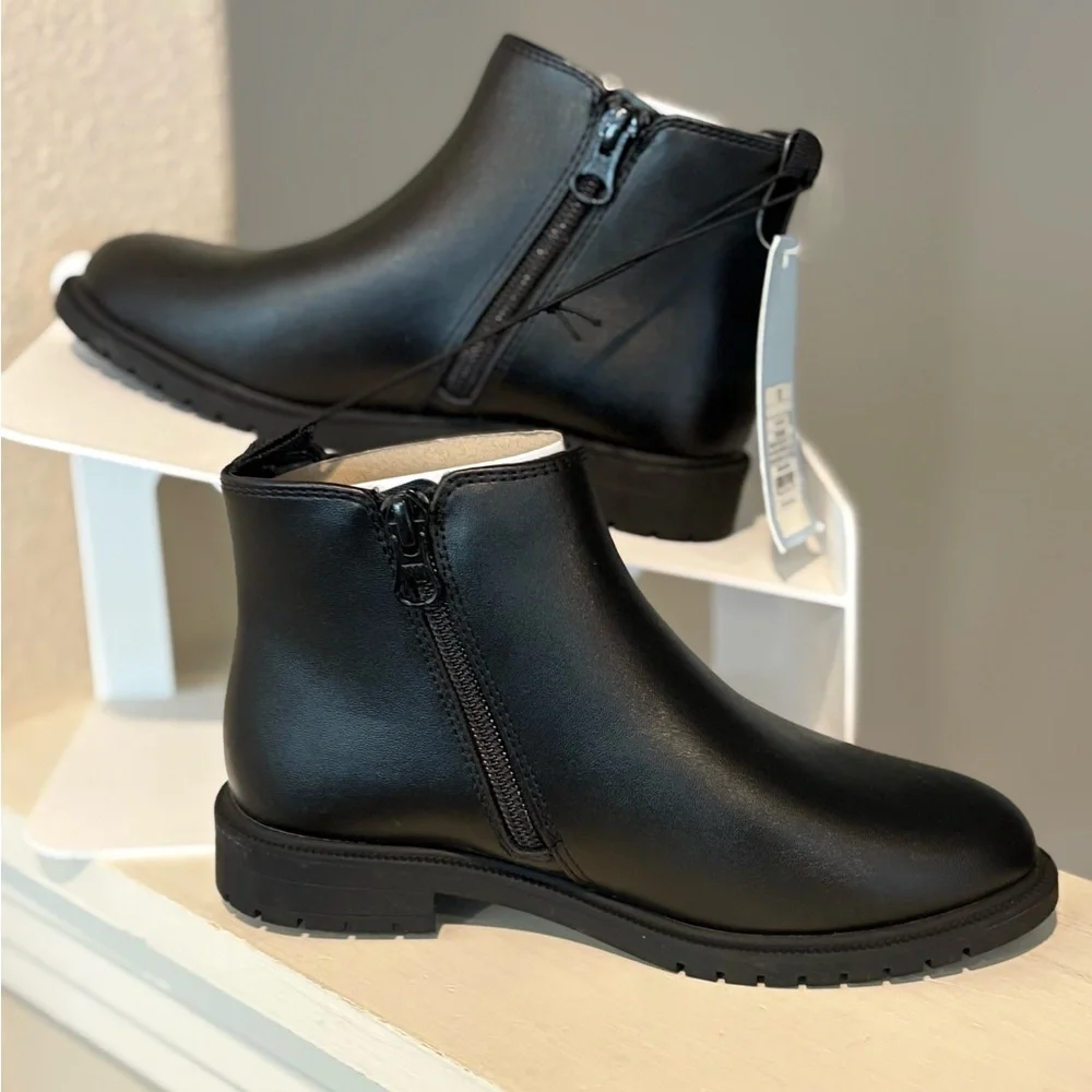 Kids' Brandy Chelsea Ankle Boots - Cat & Jack™ Black Toddler Size 13 Zipper NEW